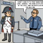 Napoleon Bonaparte discovers that airport security has very little respect for historical fashion choices.
