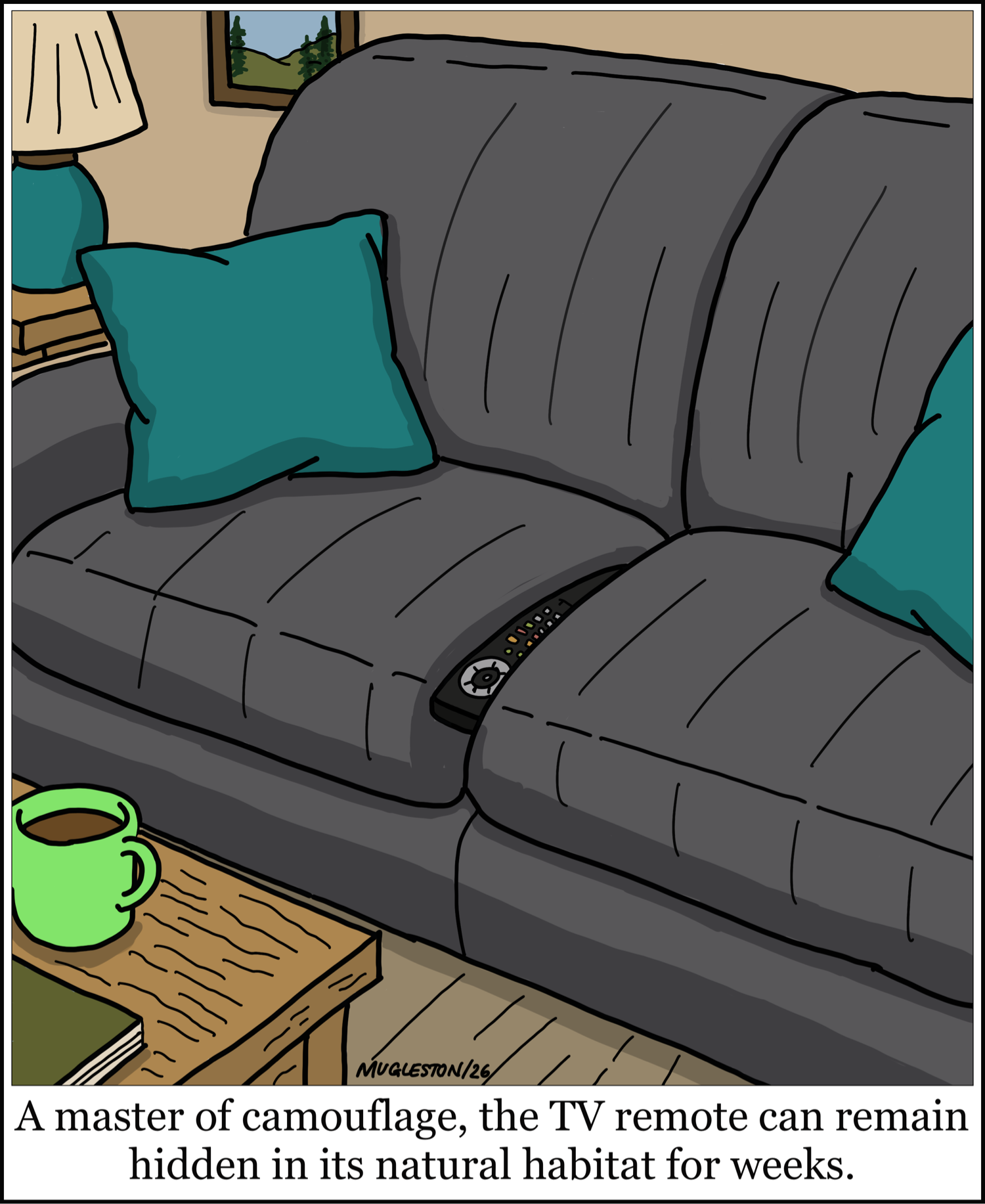 A TV remote demonstrates its remarkable camouflage abilities by blending perfectly into a couch, making it nearly impossible to find when needed most.